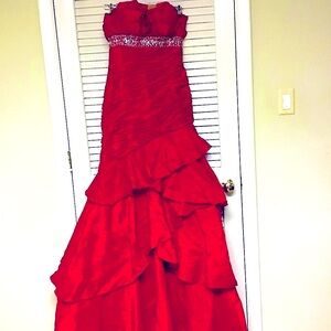 Long Strapless Dress